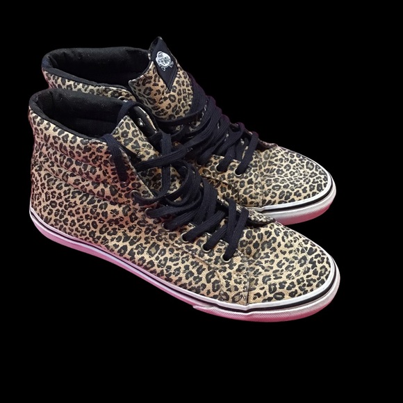 Vans Off The Wall Leopard SK8-Hi Slim Sneaker 8.5 - Picture 7 of 11